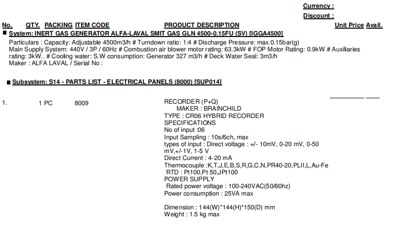 【询价】船舶配件—备件（CK-R20240117-16）询价-泰州昌宽社区-报价采购-船用采购网-船舶物料采购-船务服务-一站式船用设备供应服务