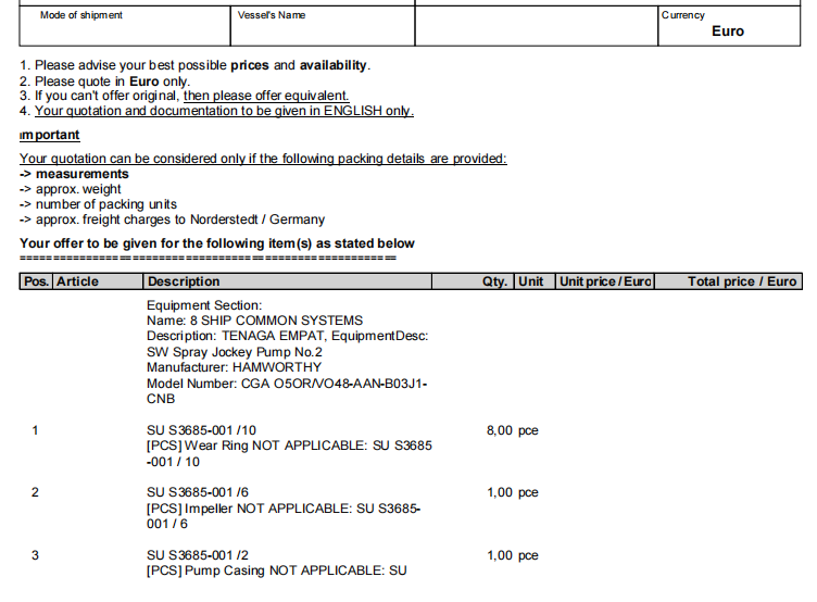 【询价】船舶配件—备件（CK-L20240119-01）询价-泰州昌宽社区-报价采购-船用采购网-船舶物料采购-船务服务-一站式船用设备供应服务