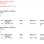 船舶配件—救生艇备件（CK-Y20240104-14）询价-船用采购网-船舶物料采购-船务服务-一站式船用设备供应服务