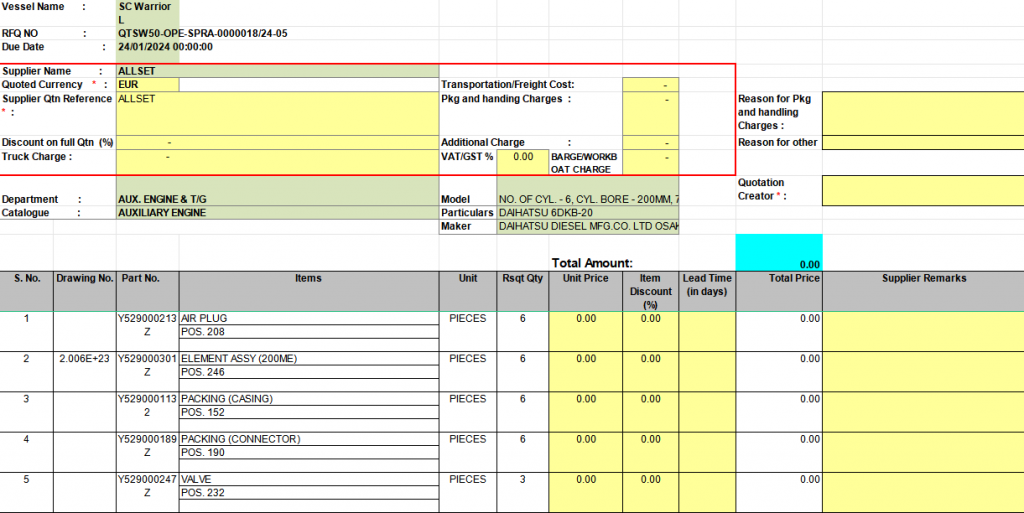 【询价】船舶配件—发动机备件（CK-R20240123-15）询价-泰州昌宽社区-报价采购-船用采购网-船舶物料采购-船务服务-一站式船用设备供应服务