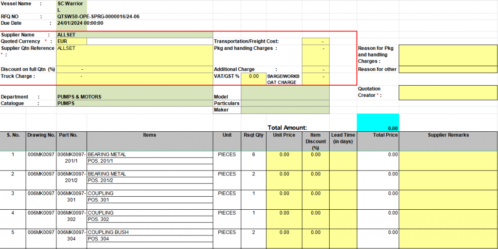 【询价】船舶配件—泵和马达备件（CK-R20240123-16）询价-泰州昌宽社区-报价采购-船用采购网-船舶物料采购-船务服务-一站式船用设备供应服务