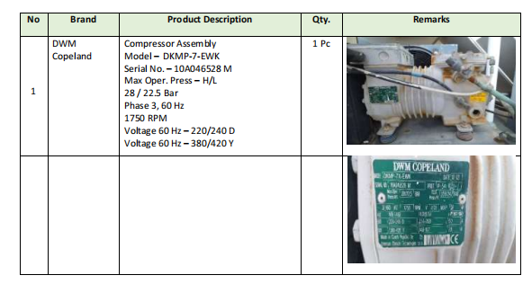 【询价】船舶配件—压缩机组件（CK-J20240123-22）询价-泰州昌宽社区-报价采购-船用采购网-船舶物料采购-船务服务-一站式船用设备供应服务