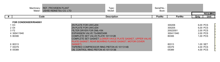 【询价】船舶配件—阀板/垫片/活塞（CK-R20240124-13）询价-泰州昌宽社区-报价采购-船用采购网-船舶物料采购-船务服务-一站式船用设备供应服务
