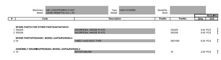 【询价】船舶配件—备件（CK-R20240124-26）询价-泰州昌宽社区-报价采购-船用采购网-船舶物料采购-船务服务-一站式船用设备供应服务