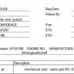 船舶配件—机械密封（CK-C20240124-22）询价-船用采购网-船舶物料采购-船务服务-一站式船用设备供应服务