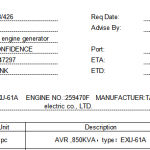船舶配件—柴油发电机备件（CK-C20240124-24）询价-船用采购网-船舶物料采购-船务服务-一站式船用设备供应服务