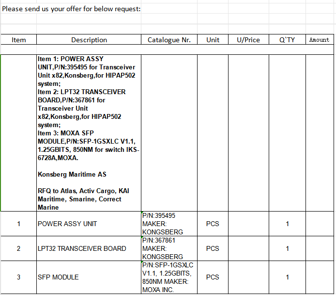 【询价】船舶配件—备件（CK-H20240131-02）询价-泰州昌宽社区-报价采购-船用采购网-船舶物料采购-船务服务-一站式船用设备供应服务