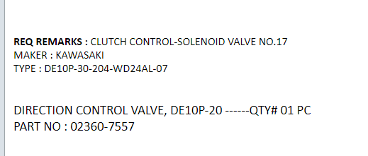 【询价】船舶配件—离合器控制电磁阀/方向控制阀（CK-J20240102-08）询价-泰州昌宽社区-报价采购-船用采购网-船舶物料采购-船务服务-一站式船用设备供应服务