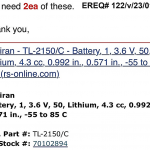 船舶配件—电池（CK-Y20240111-03）询价-船用采购网-船舶物料采购-船务服务-一站式船用设备供应服务