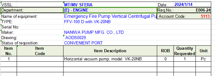 【询价】船舶配件—卧式真空泵（CK-Y20240124-03）询价-泰州昌宽社区-报价采购-船用采购网-船舶物料采购-船务服务-一站式船用设备供应服务