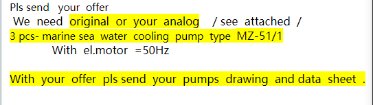 【询价】船舶配件—海水冷却泵（CK-J20240124-05）询价-泰州昌宽社区-报价采购-船用采购网-船舶物料采购-船务服务-一站式船用设备供应服务