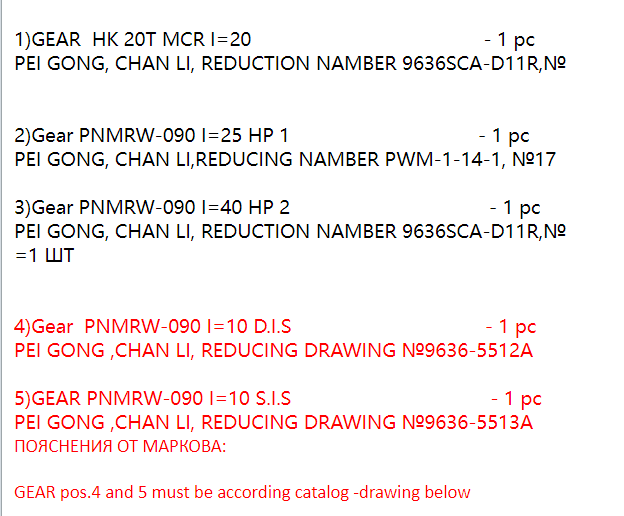 【询价】船舶配件—齿轮（CK-J20240131-04）询价-泰州昌宽社区-报价采购-船用采购网-船舶物料采购-船务服务-一站式船用设备供应服务