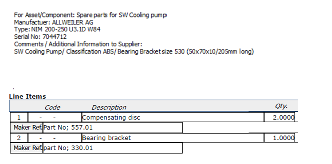 【询价】船舶配件—补偿盘/轴承支架（CK-Y20240131-05）询价-泰州昌宽社区-报价采购-船用采购网-船舶物料采购-船务服务-一站式船用设备供应服务