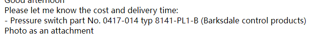 【询价】船舶备件—压力开关（CK-J20240226-12）询价-泰州昌宽社区-报价采购-船用采购网-船舶物料采购-船务服务-一站式船用设备供应服务