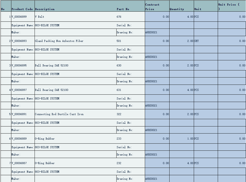 【询价】船舶备件—配件（CK-C20240223-07）询价-泰州昌宽社区-报价采购-船用采购网-船舶物料采购-船务服务-一站式船用设备供应服务