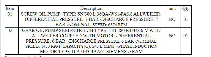 【询价】船舶备件—螺杆油泵/齿轮油泵（CK-Y20240226-04）询价-泰州昌宽社区-报价采购-船用采购网-船舶物料采购-船务服务-一站式船用设备供应服务