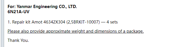 【询价】船舶备件—修理包（CK-R20240218-12）询价-泰州昌宽社区-报价采购-船用采购网-船舶物料采购-船务服务-一站式船用设备供应服务