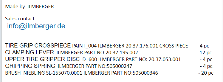 【询价】船舶备件— ILMBERGER配件（CK-J20240226-08）询价-泰州昌宽社区-报价采购-船用采购网-船舶物料采购-船务服务-一站式船用设备供应服务