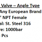 船舶备件—针阀-角型（CK-Y20240220-02）询价-船用采购网-船舶物料采购-船务服务-一站式船用设备供应服务