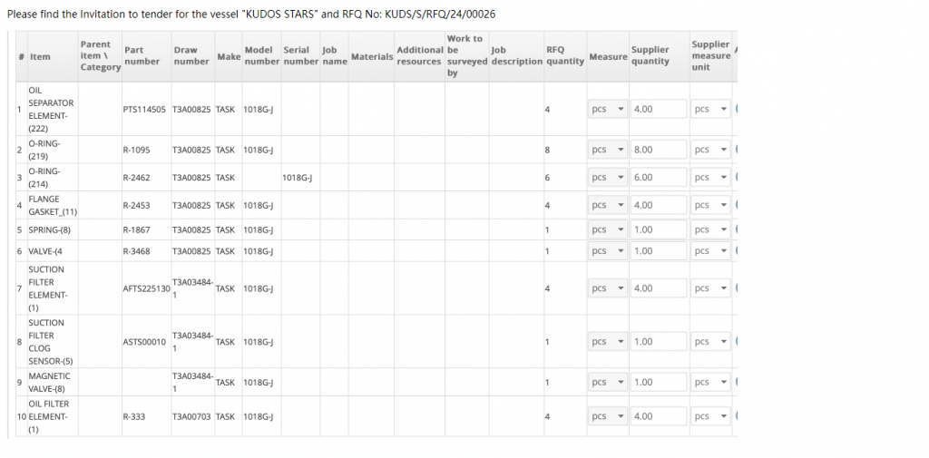 【询价】船舶备件—备件（CK-R20240221-27）询价-泰州昌宽社区-报价采购-船用采购网-船舶物料采购-船务服务-一站式船用设备供应服务