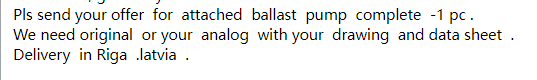 【询价】船舶备件—压载泵（CK-J20240220-32）询价-泰州昌宽社区-报价采购-船用采购网-船舶物料采购-船务服务-一站式船用设备供应服务