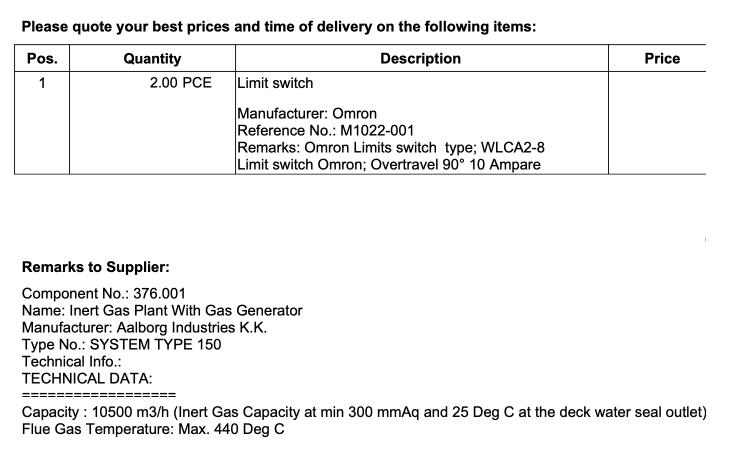【询价】船舶配件—限位开关（CK-R20240201-12）询价-泰州昌宽社区-报价采购-船用采购网-船舶物料采购-船务服务-一站式船用设备供应服务