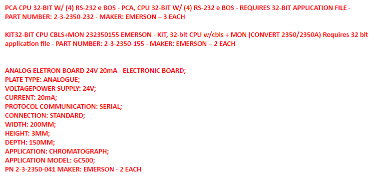 【询价】船舶备件—中央处理器/模拟电子板（CK-C20240221-07）询价-泰州昌宽社区-报价采购-船用采购网-船舶物料采购-船务服务-一站式船用设备供应服务