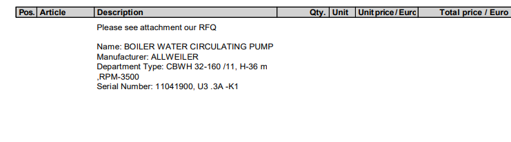 【询价】船舶备件—锅炉水循环泵（CK-L20240203-02）询价-泰州昌宽社区-报价采购-船用采购网-船舶物料采购-船务服务-一站式船用设备供应服务