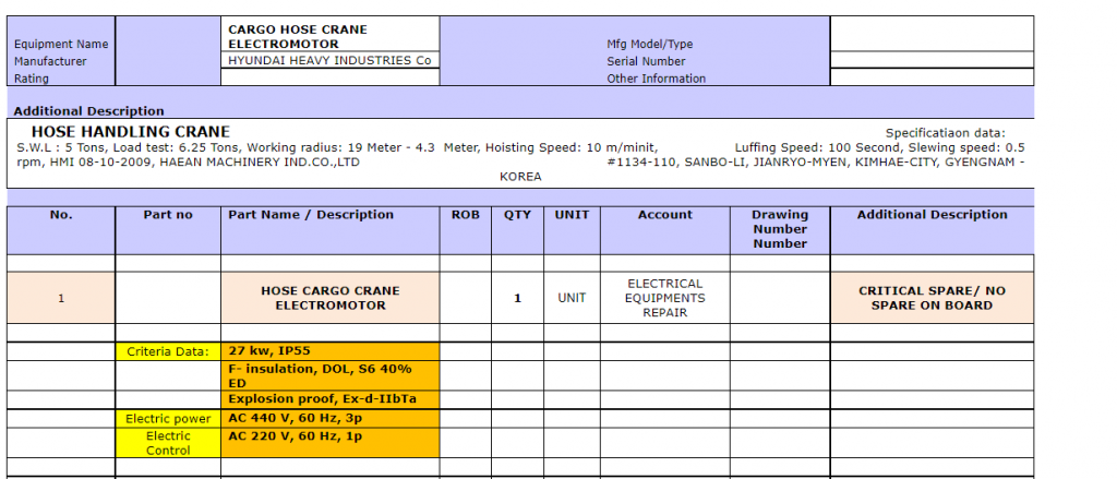【询价】船舶备件—软管吊货电机（CK-R20240227-19）询价-泰州昌宽社区-报价采购-船用采购网-船舶物料采购-船务服务-一站式船用设备供应服务