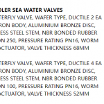 船舶备件—蝶阀（CK-Y20240228-02）询价-船用采购网-船舶物料采购-船务服务-一站式船用设备供应服务