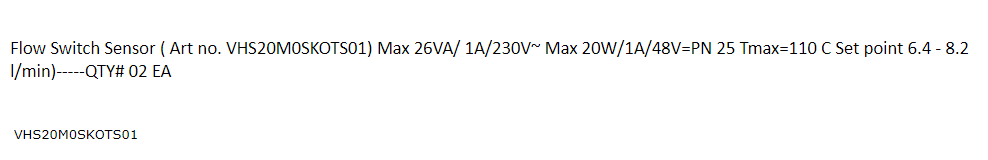 【询价】船舶备件—流量开关传感器（CK-J20240226-02）询价-泰州昌宽社区-报价采购-船用采购网-船舶物料采购-船务服务-一站式船用设备供应服务