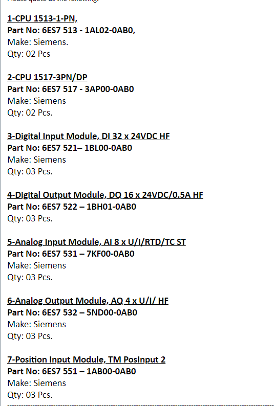 【询价】船舶备件—西门子备件（CK-Y20240203-06）询价-泰州昌宽社区-报价采购-船用采购网-船舶物料采购-船务服务-一站式船用设备供应服务