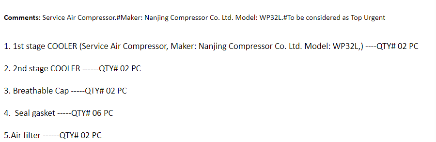 【询价】船舶备件—备件（CK-J20240218-18）询价-泰州昌宽社区-报价采购-船用采购网-船舶物料采购-船务服务-一站式船用设备供应服务