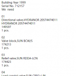 船舶备件—换向阀/安全阀/负荷控制阀（CK-J20240229-04）询价-船用采购网-船舶物料采购-船务服务-一站式船用设备供应服务