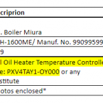 船舶备件—燃油加热器温度控制器（CK-J20240228-04）询价-船用采购网-船舶物料采购-船务服务-一站式船用设备供应服务