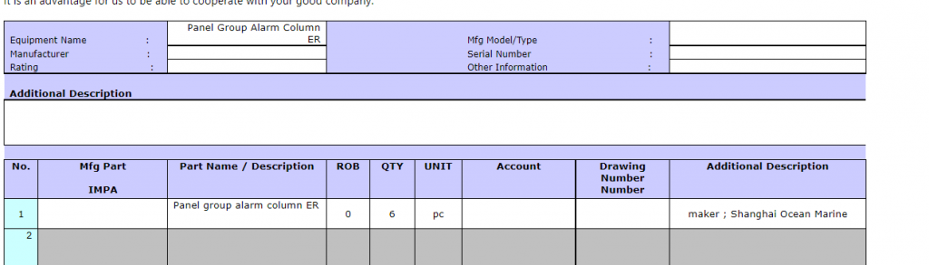 【询价】船舶备件—面板组报警柱（CK-R20240226-18）询价-泰州昌宽社区-报价采购-船用采购网-船舶物料采购-船务服务-一站式船用设备供应服务
