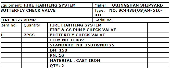 【询价】船舶备件—蝶形止回阀（CK-H20240227-01）询价-泰州昌宽社区-报价采购-船用采购网-船舶物料采购-船务服务-一站式船用设备供应服务