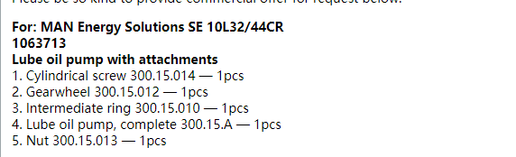 【询价】船舶备件—配件（CK-R20240229-06）询价-泰州昌宽社区-报价采购-船用采购网-船舶物料采购-船务服务-一站式船用设备供应服务