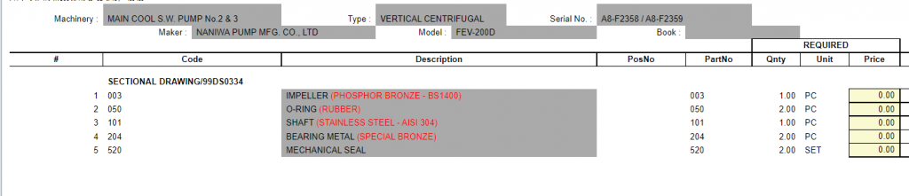 【询价】船舶备件—配件（CK-C20240229-05）询价-泰州昌宽社区-报价采购-船用采购网-船舶物料采购-船务服务-一站式船用设备供应服务