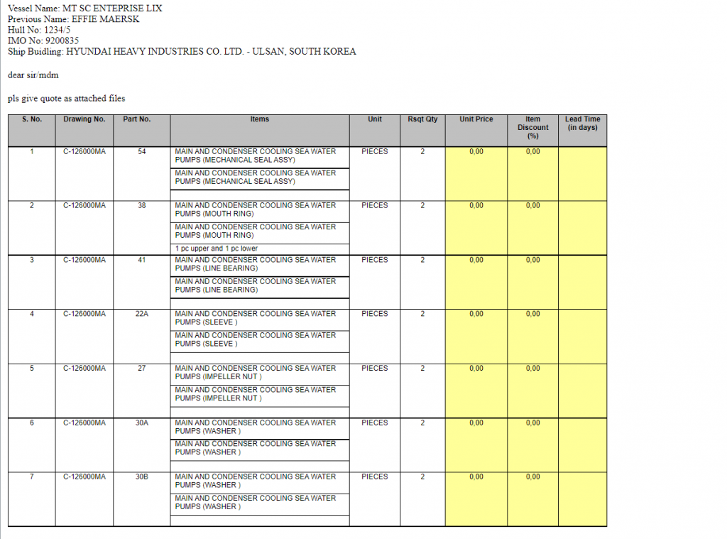 【询价】船舶备件—配件（CK-R20240226-06）询价-泰州昌宽社区-报价采购-船用采购网-船舶物料采购-船务服务-一站式船用设备供应服务