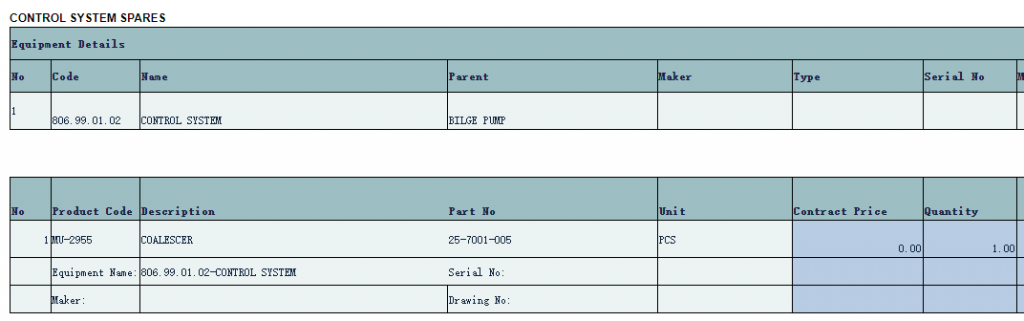 【询价】船舶备件—聚结器（CK-C20240219-10）询价-泰州昌宽社区-报价采购-船用采购网-船舶物料采购-船务服务-一站式船用设备供应服务