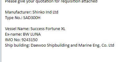 【询价】船舶备件—shinko配件（CK-R20240223-13）询价-泰州昌宽社区-报价采购-船用采购网-船舶物料采购-船务服务-一站式船用设备供应服务