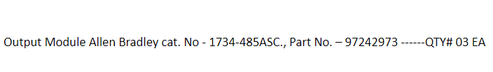【询价】船舶备件—输出模块（CK-J20240218-14）询价-泰州昌宽社区-报价采购-船用采购网-船舶物料采购-船务服务-一站式船用设备供应服务