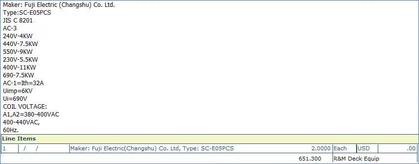 【询价】船舶备件—配件（CK-Y20240227-01）询价-泰州昌宽社区-报价采购-船用采购网-船舶物料采购-船务服务-一站式船用设备供应服务