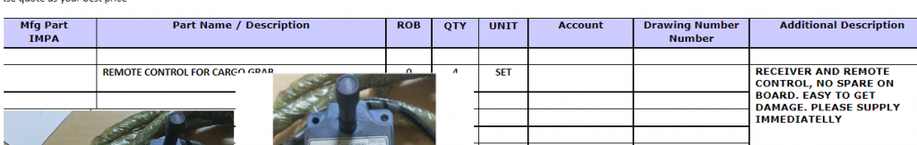 【询价】船舶备件—遥控器（CK-R20240229-18）询价-泰州昌宽社区-报价采购-船用采购网-船舶物料采购-船务服务-一站式船用设备供应服务