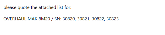 【询价】船舶备件—配件（CK-R20240228-02）询价-泰州昌宽社区-报价采购-船用采购网-船舶物料采购-船务服务-一站式船用设备供应服务