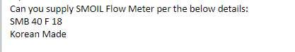 【询价】船舶备件—流量计（CK-Y20240203-05）询价-泰州昌宽社区-报价采购-船用采购网-船舶物料采购-船务服务-一站式船用设备供应服务