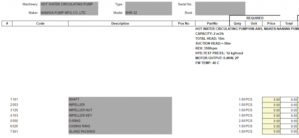 【询价】船舶备件—配件（CK-C20240229-04）询价-泰州昌宽社区-报价采购-船用采购网-船舶物料采购-船务服务-一站式船用设备供应服务