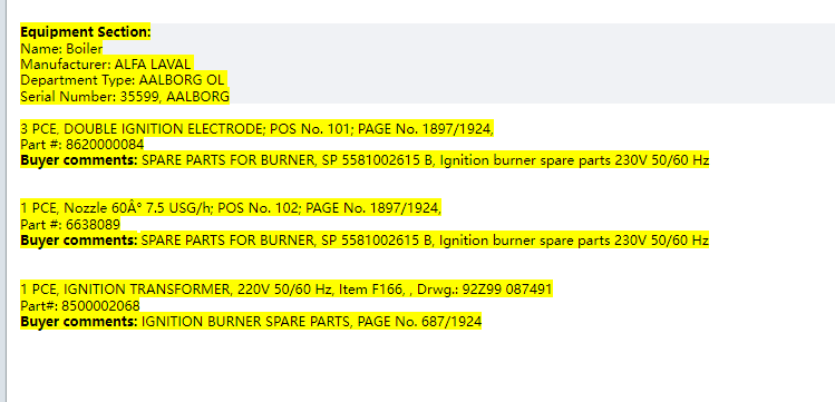 【询价】船舶备件—ALFA配件（CK-L20240227-04）询价-泰州昌宽社区-报价采购-船用采购网-船舶物料采购-船务服务-一站式船用设备供应服务