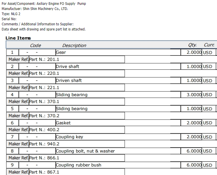 【询价】船舶备件—配件（CK-C20240227-03）询价-泰州昌宽社区-报价采购-船用采购网-船舶物料采购-船务服务-一站式船用设备供应服务